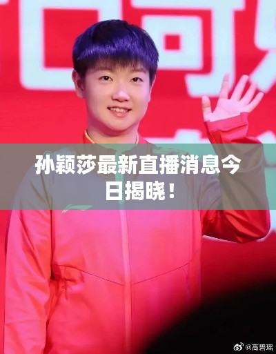孙颖莎最新直播消息今日揭晓！